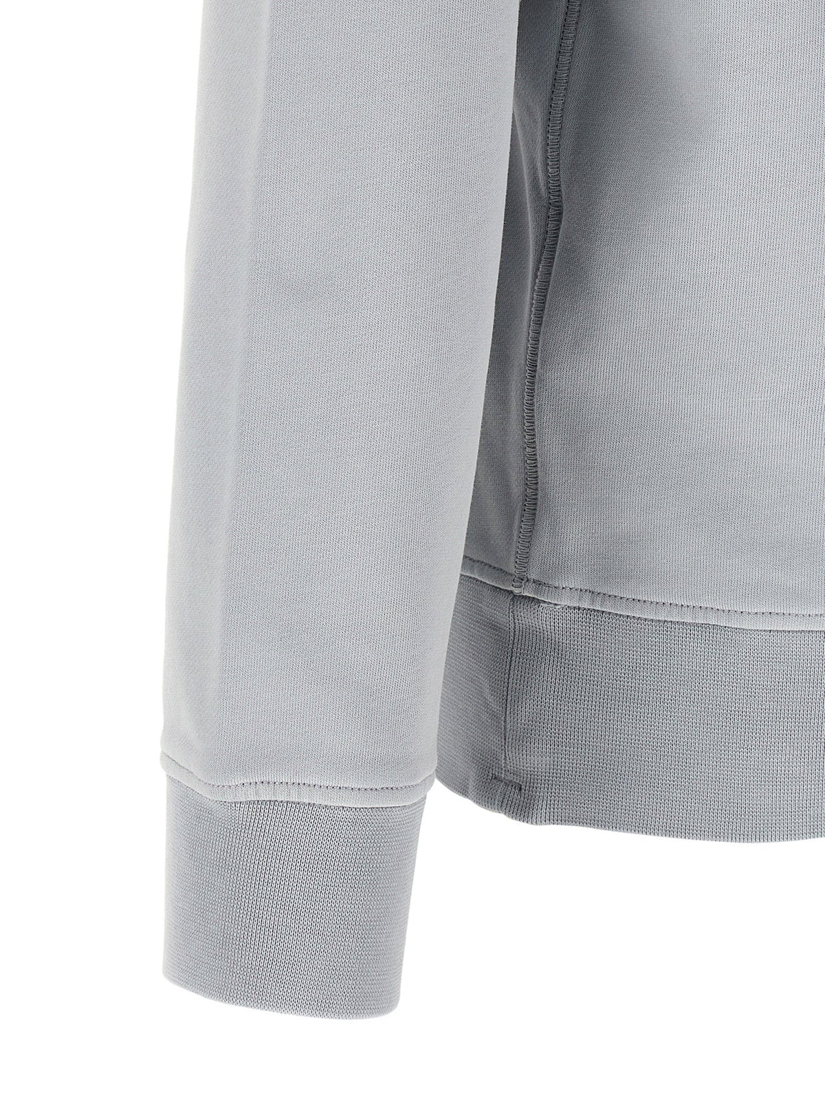 Stone Island Garment-Dyed Cotton Sweatshirt — Gray