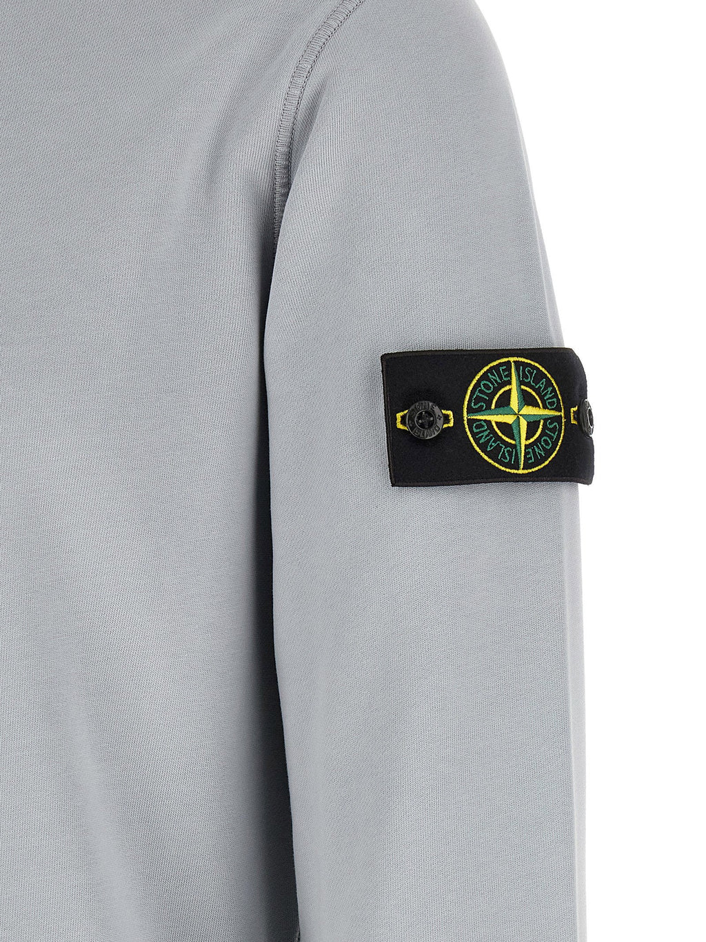 Stone Island Garment-Dyed Cotton Sweatshirt — Gray