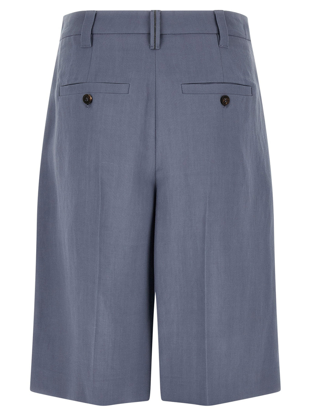 Brunello Cucinelli Sartorial Twill Bermuda Shorts — Gray