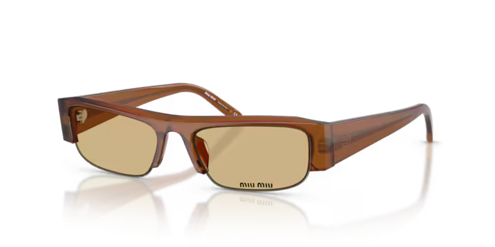 Miu Miu Eyewear MUB07S Sunglasses — Amber