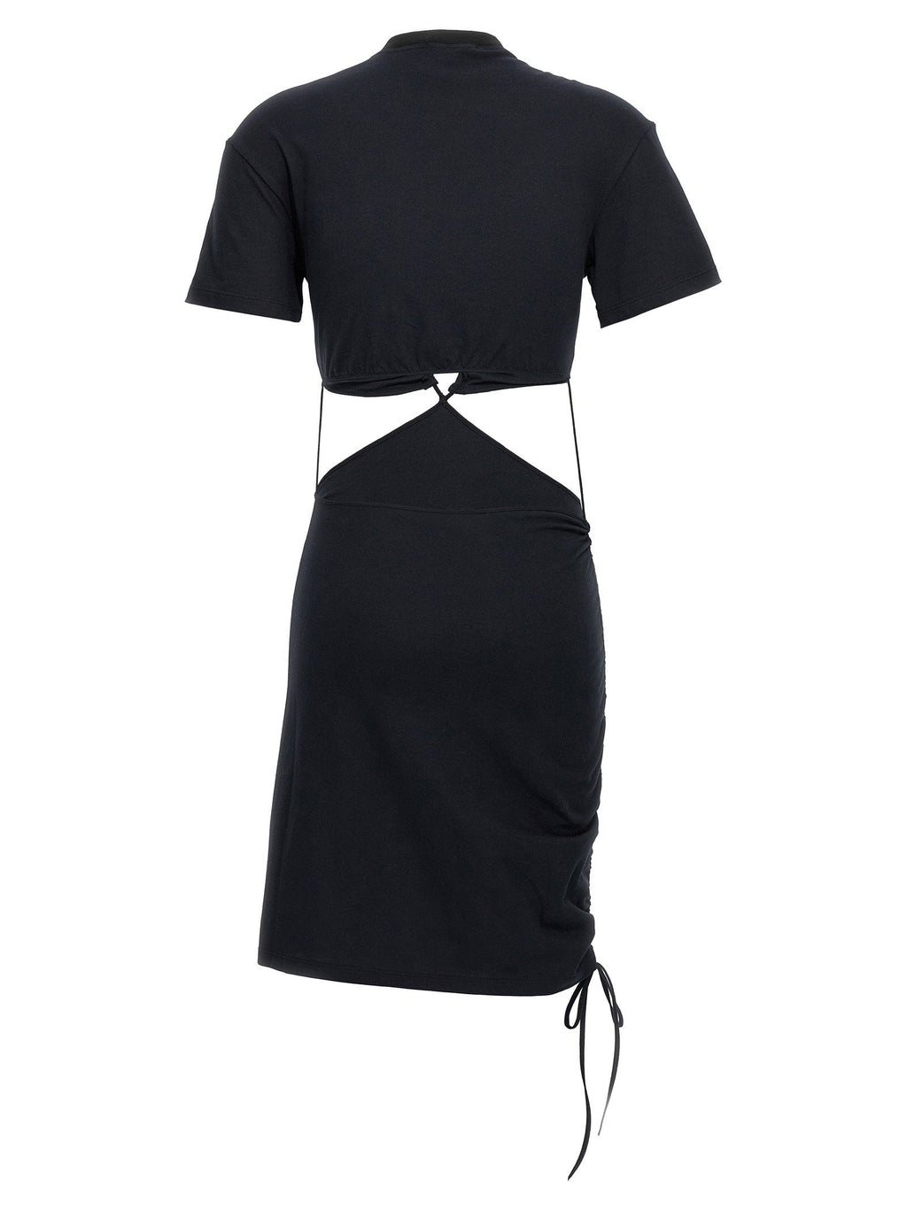 Nensi Dojaka Cut-Out Cotton Dress — Black