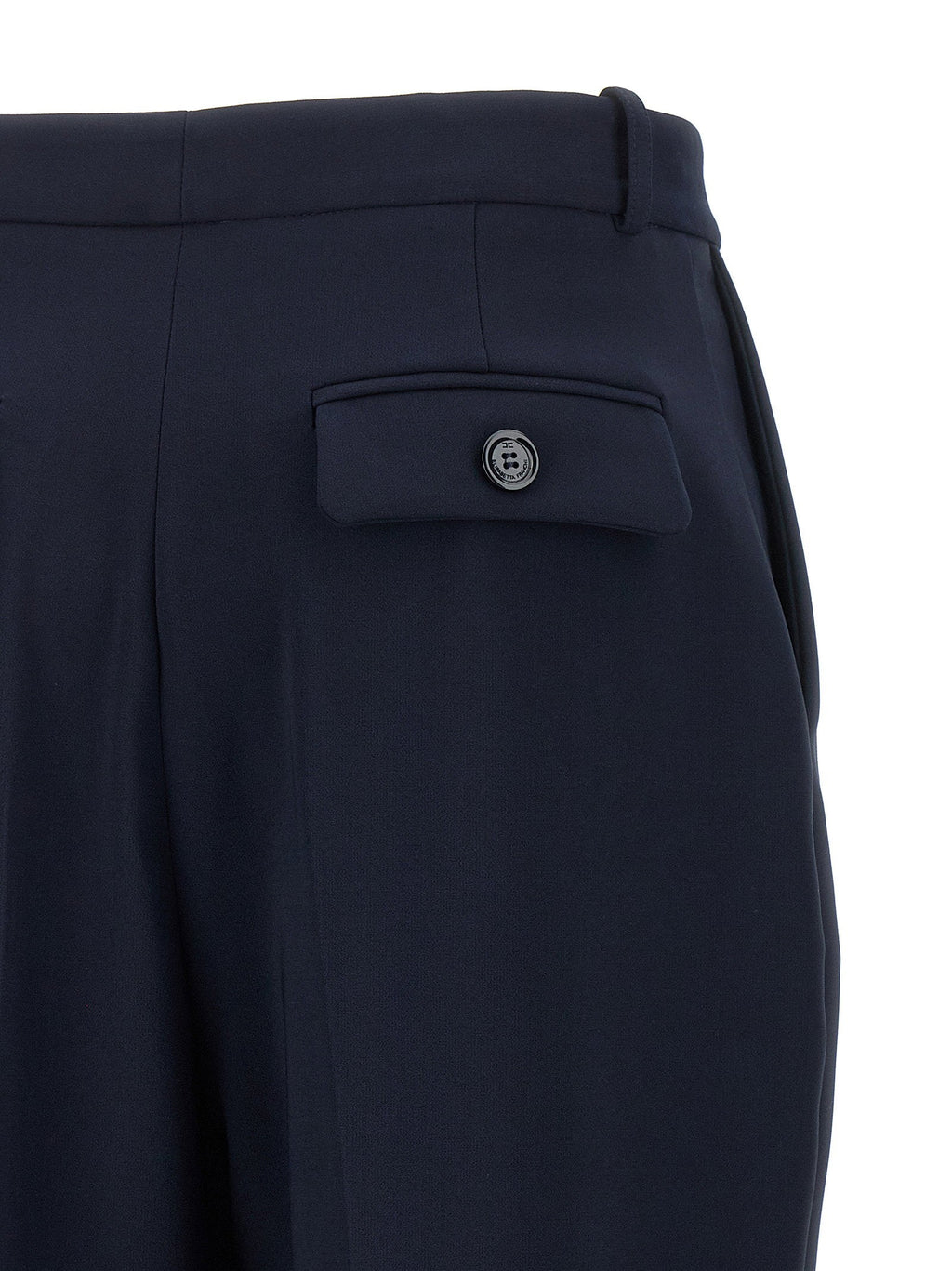 Elisabetta Franchi High-Waist Crepe Trousers