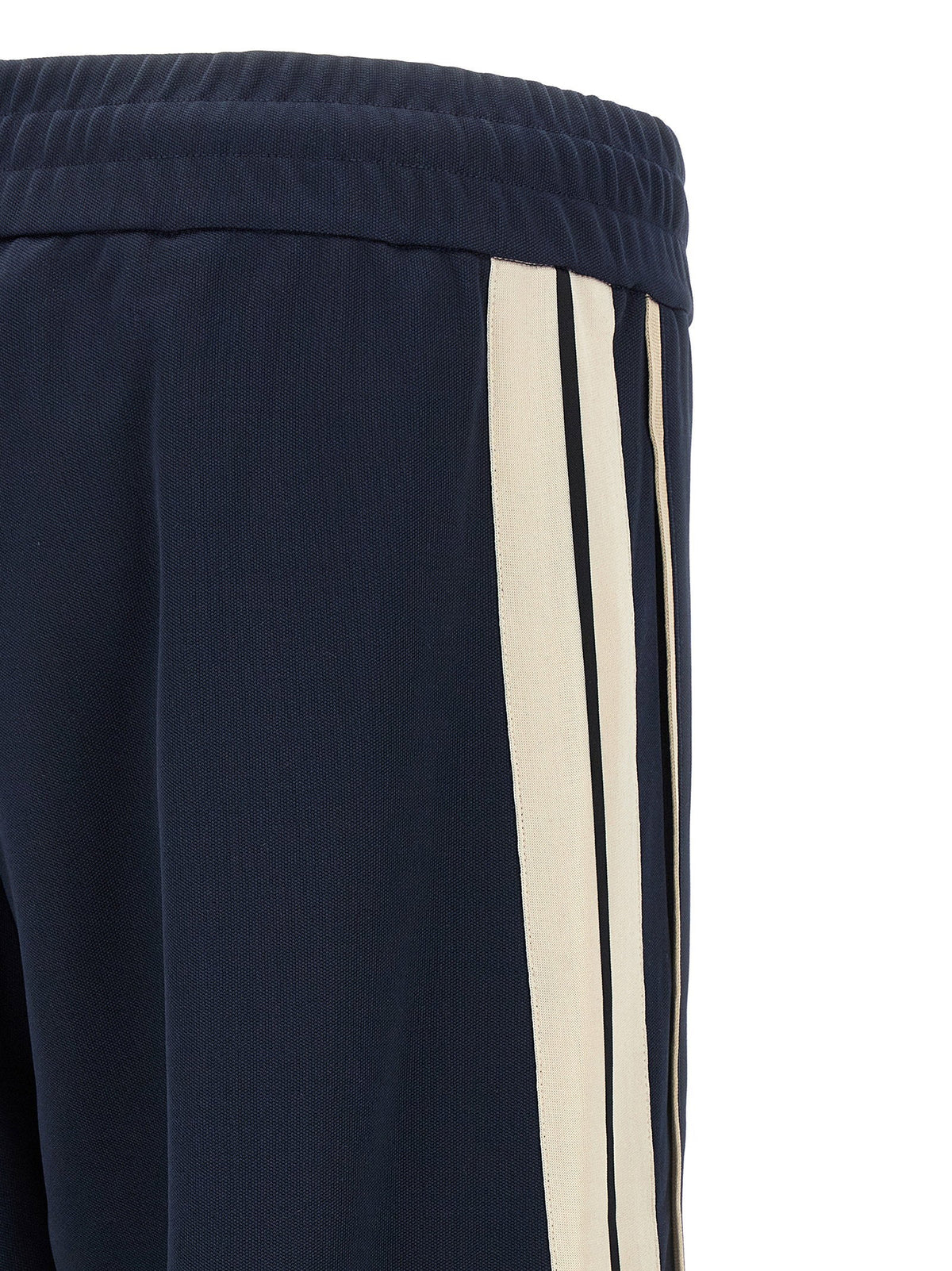 Palm Angels Contrast Stripe Technical Joggers — Navy