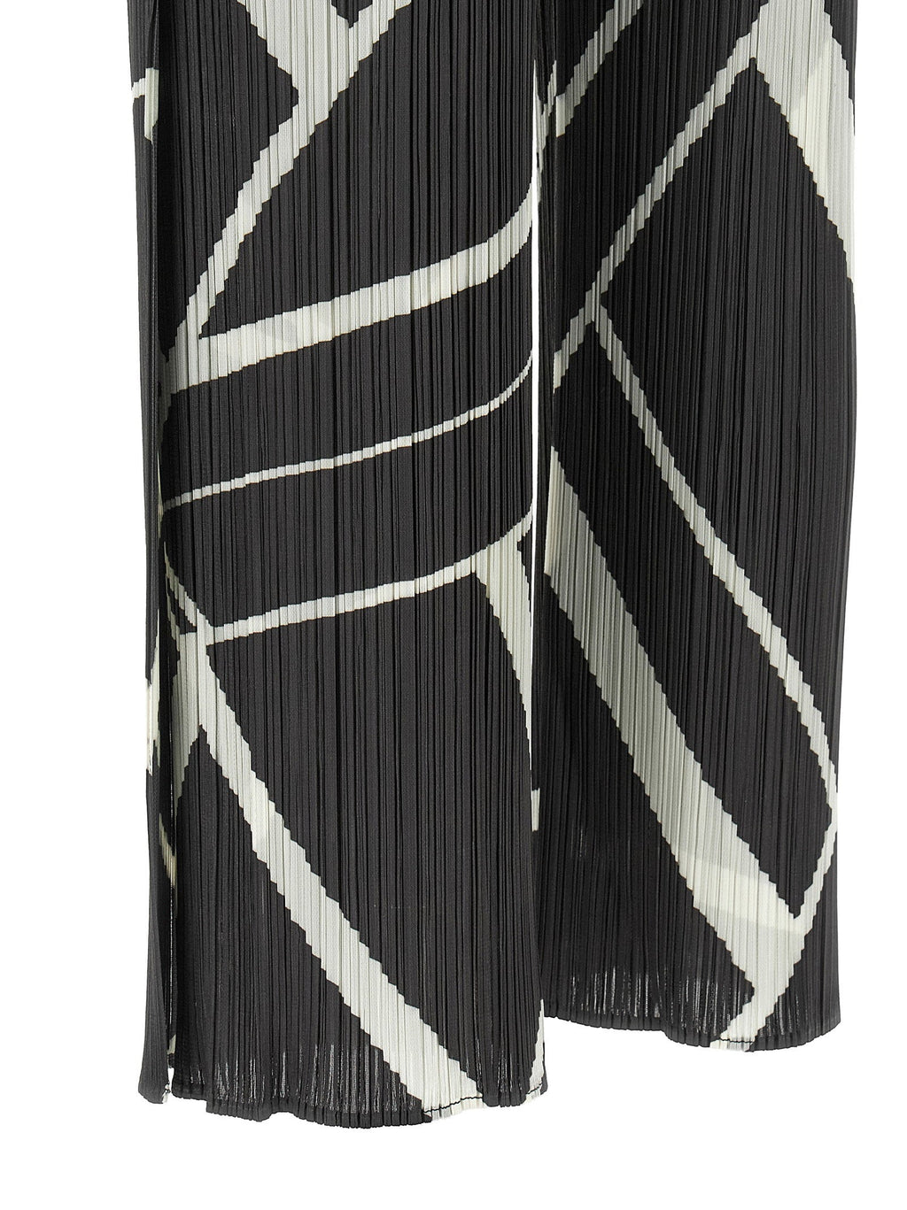 Pleats Please Issey Miyake Fold Line Trousers — Black