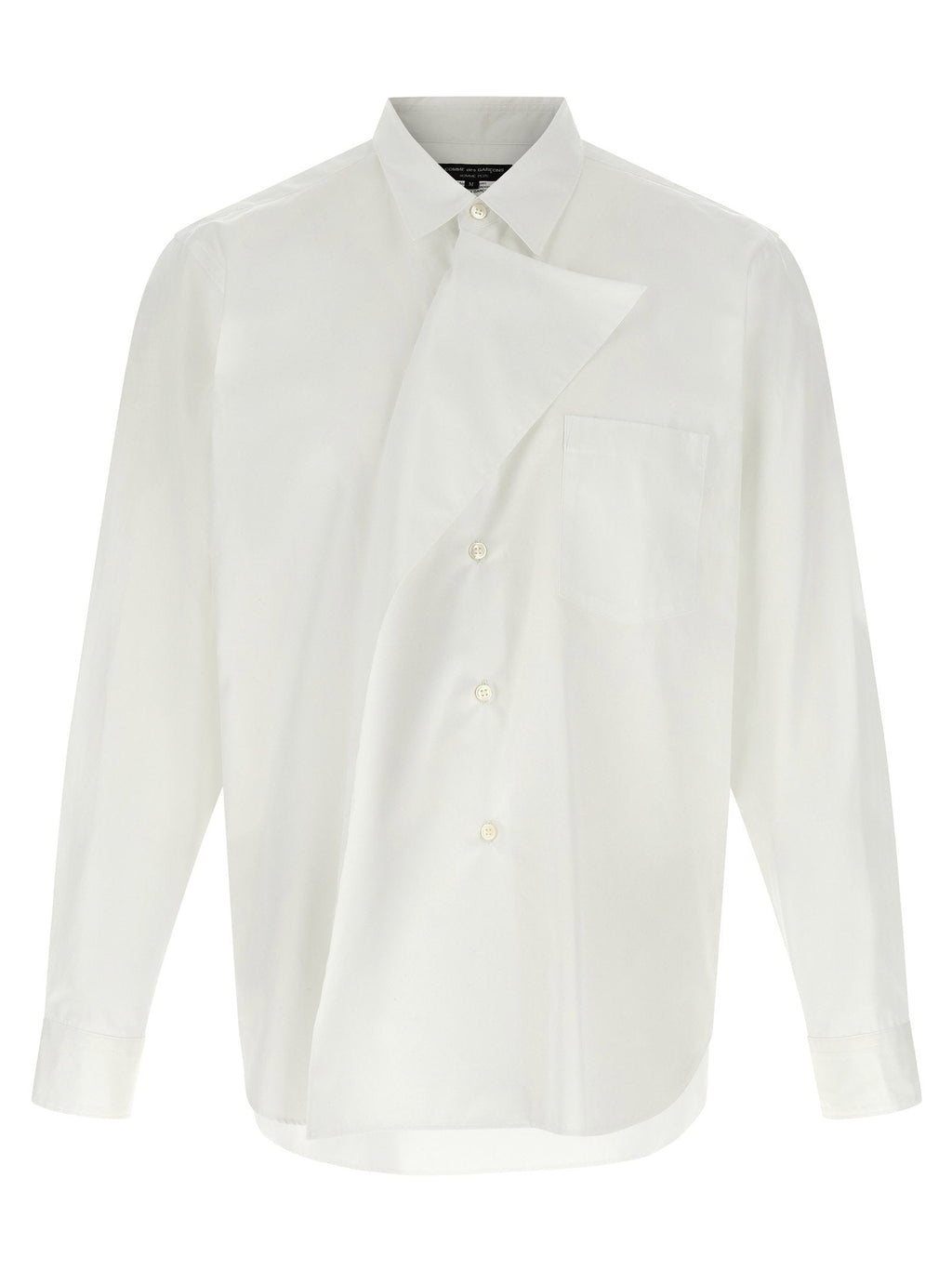 Comme Des Garçons Homme Plus Asymmetric Panel Shirt — White