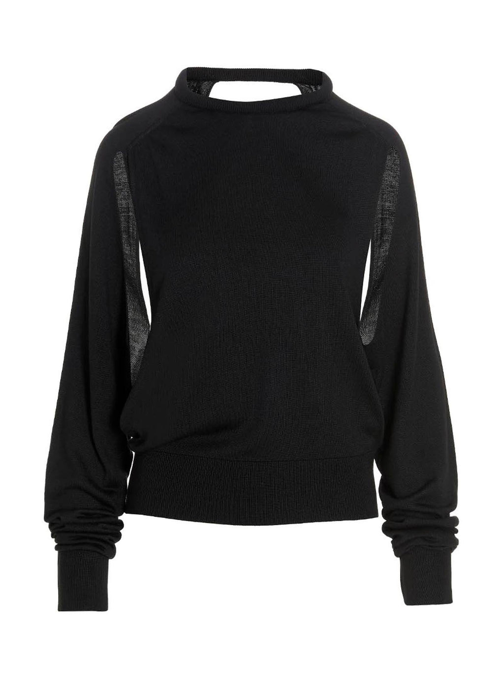 Ramael Cut-Out Insert Sweater — Black