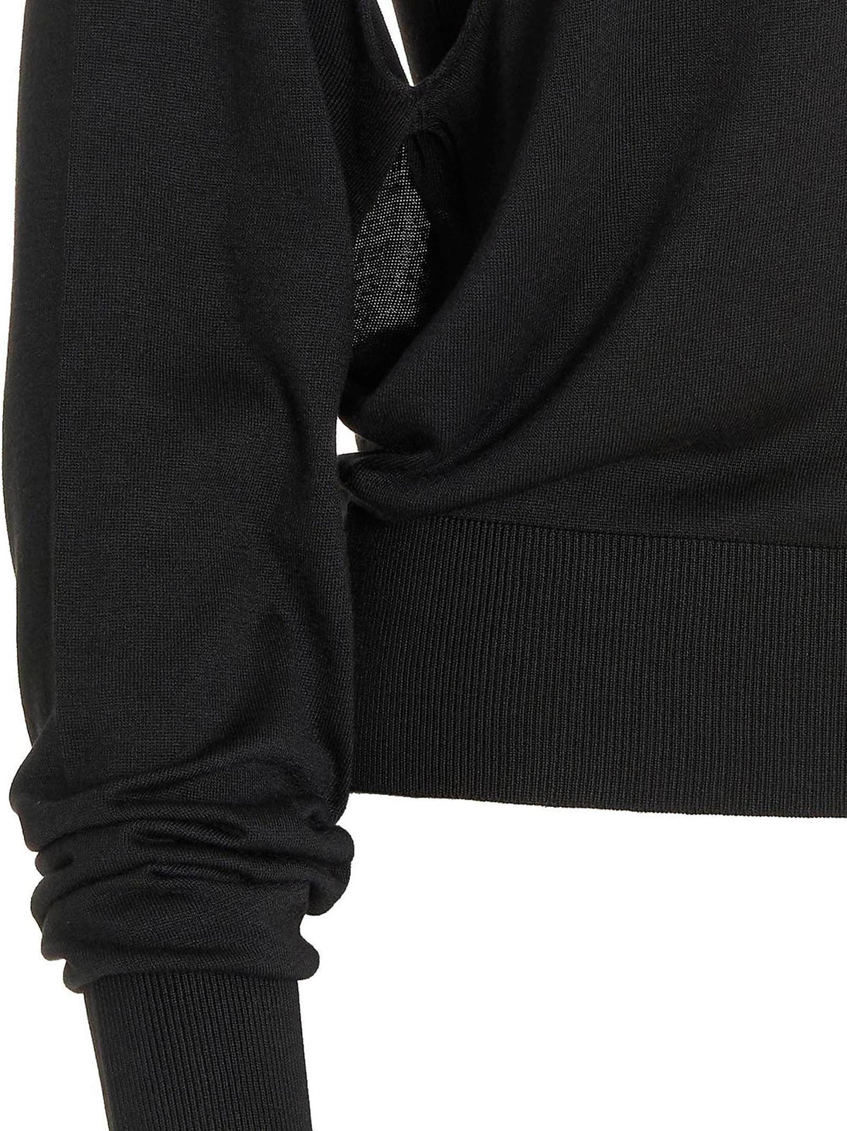 Ramael Cut-Out Insert Sweater — Black
