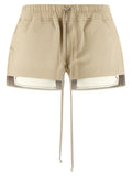 Rick Owens Fog Boxers Shorts — Beige