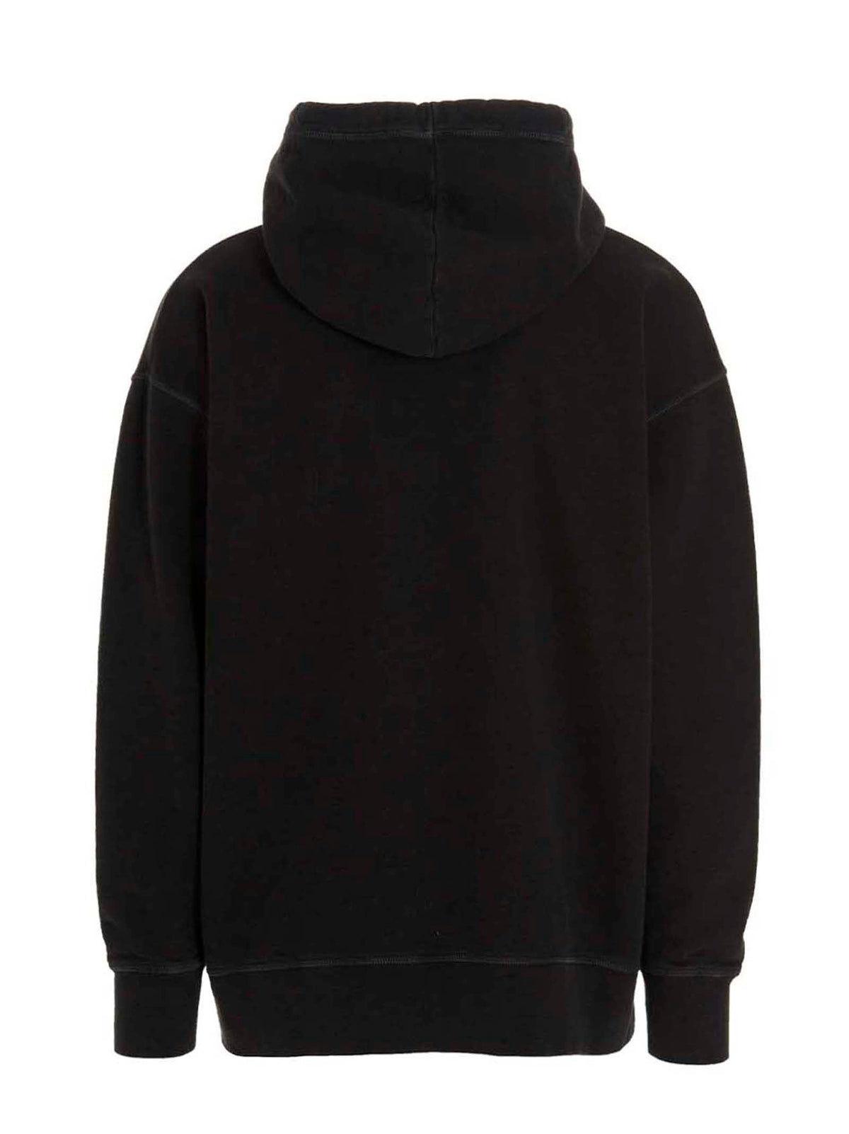 Dsquared2 Logo-Print Cotton Hoodie — Black