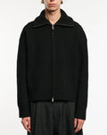 Studio Nicholson Ribbed Knit Cardigan — Black