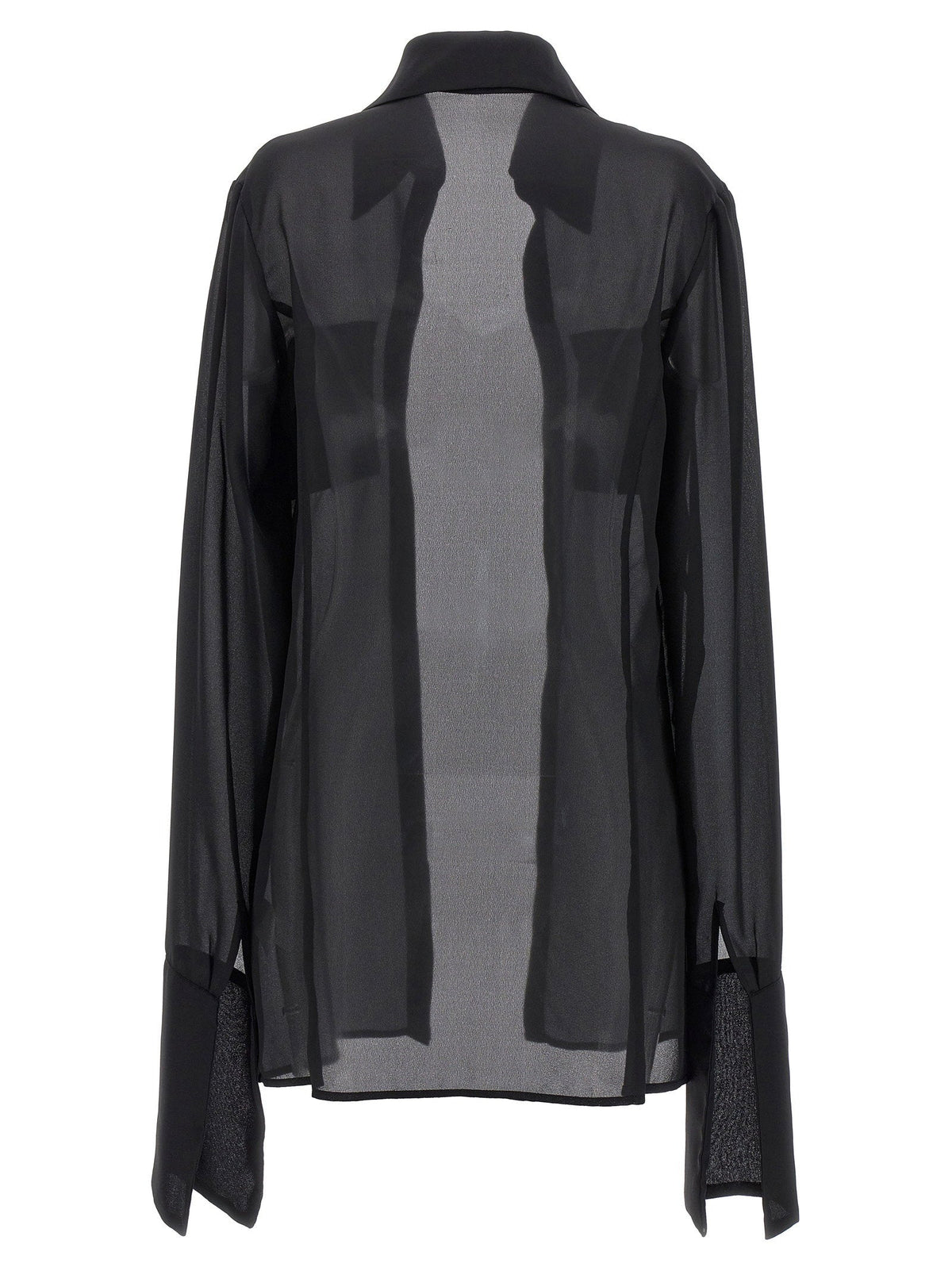 Monot Georgette Shirt — Black