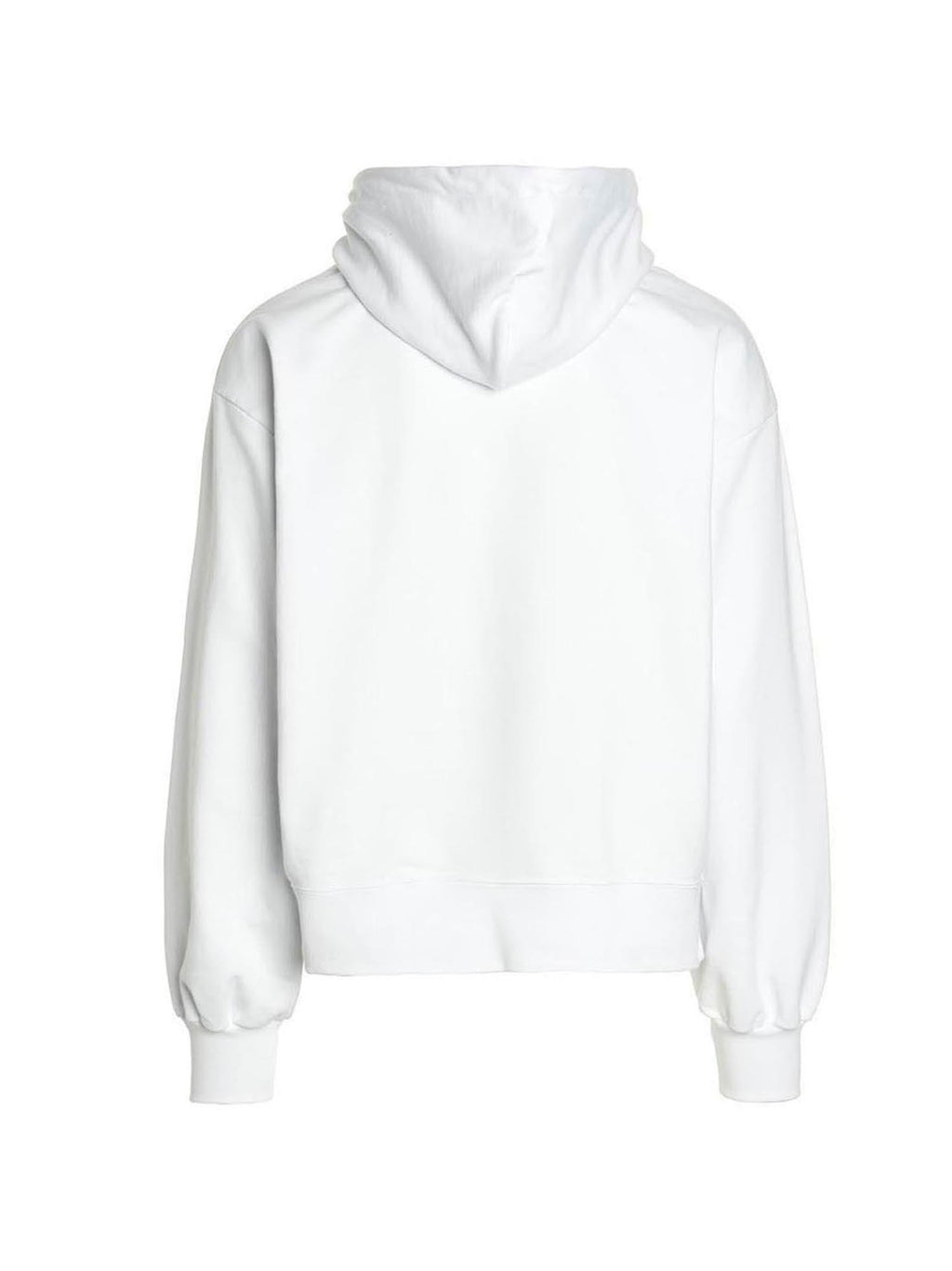 Gcds College Logo Print Hoodie — White