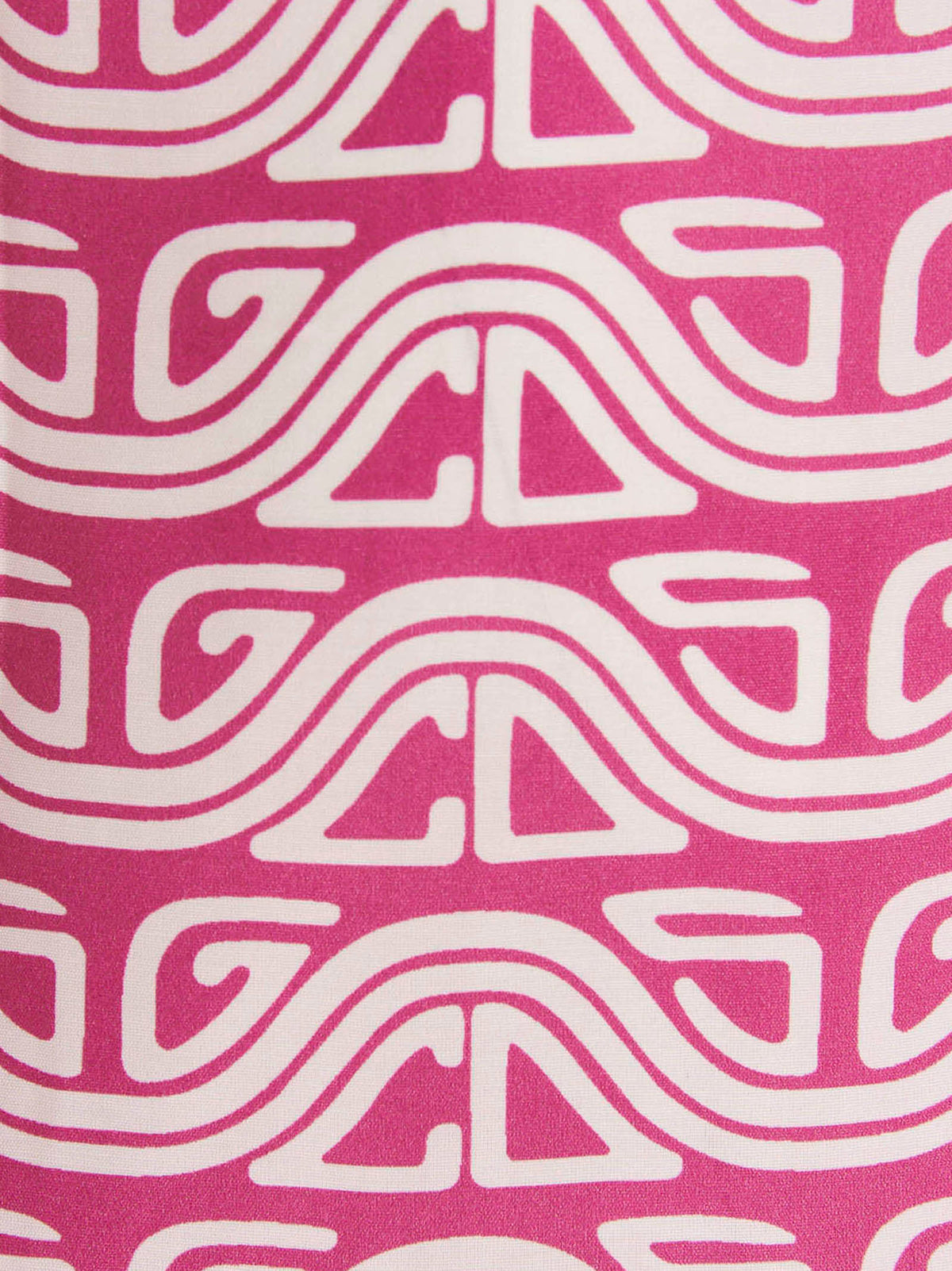 Gcds Waved Logo Print Shirt — Pink