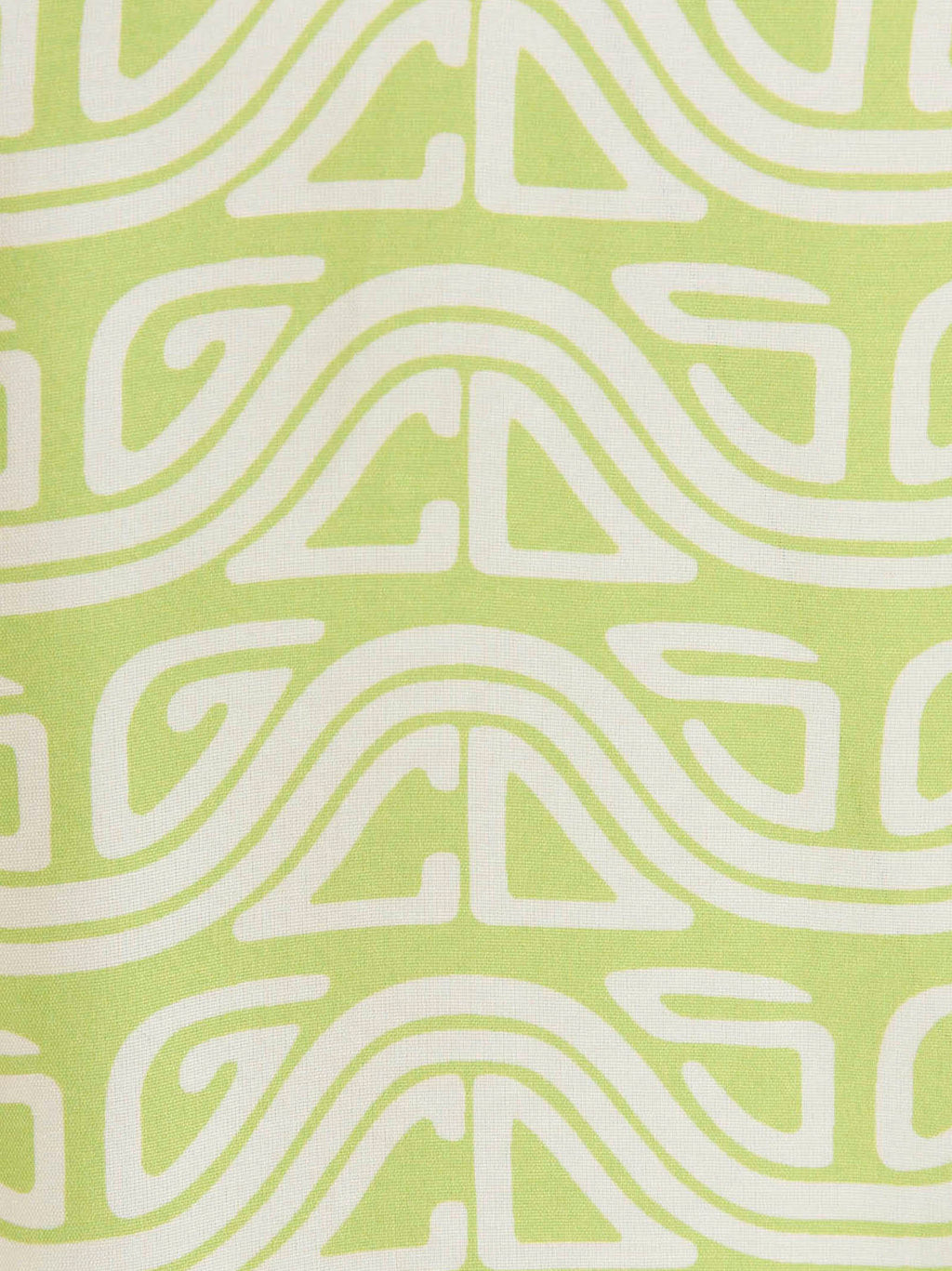 Gcds Waved Logo Print Viscose Shirt — Lime