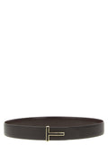 Tom Ford Reversible Leather Belt — Black