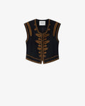 Marant Etoile Embroidered Waistcoat — Black