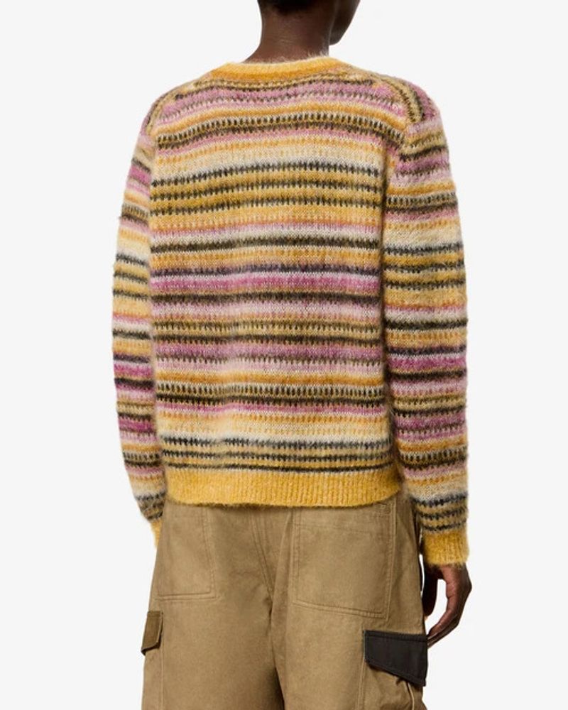 Marant Etoile Multi-Stripe Knit Sweater — Gold