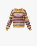 Marant Etoile Multi-Stripe Knit Sweater — Gold