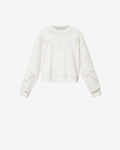 Marant Etoile Embellished Sweatshirt — Ecru