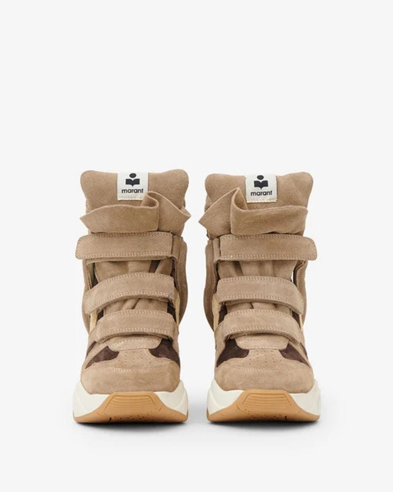 Isabel Marant Basketball Im H26 High-Top Sneaker — Beige