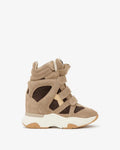 Isabel Marant Basketball Im H26 High-Top Sneaker — Beige