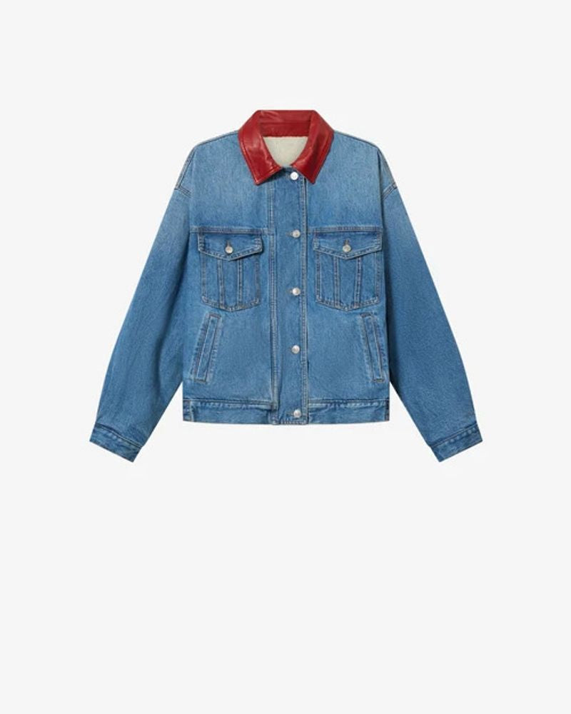 Marant Denim and Quilted Wool-Blend Jacket