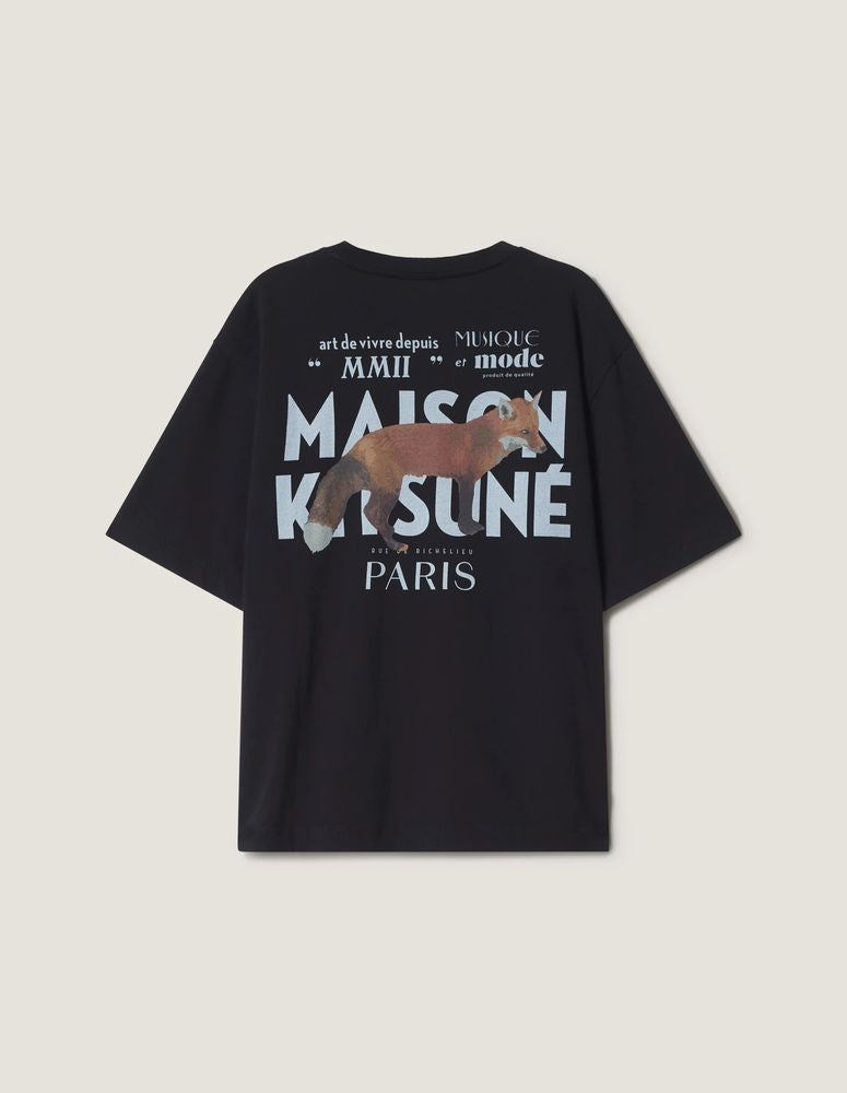 Maison Kitsune Paris T-Shirt — Black
