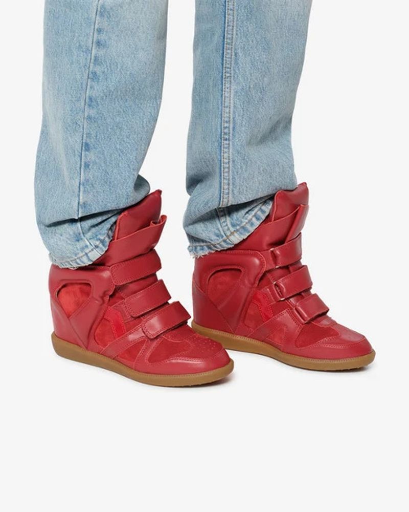 Isabel Marant Basketball Im H26 Sneaker — Red
