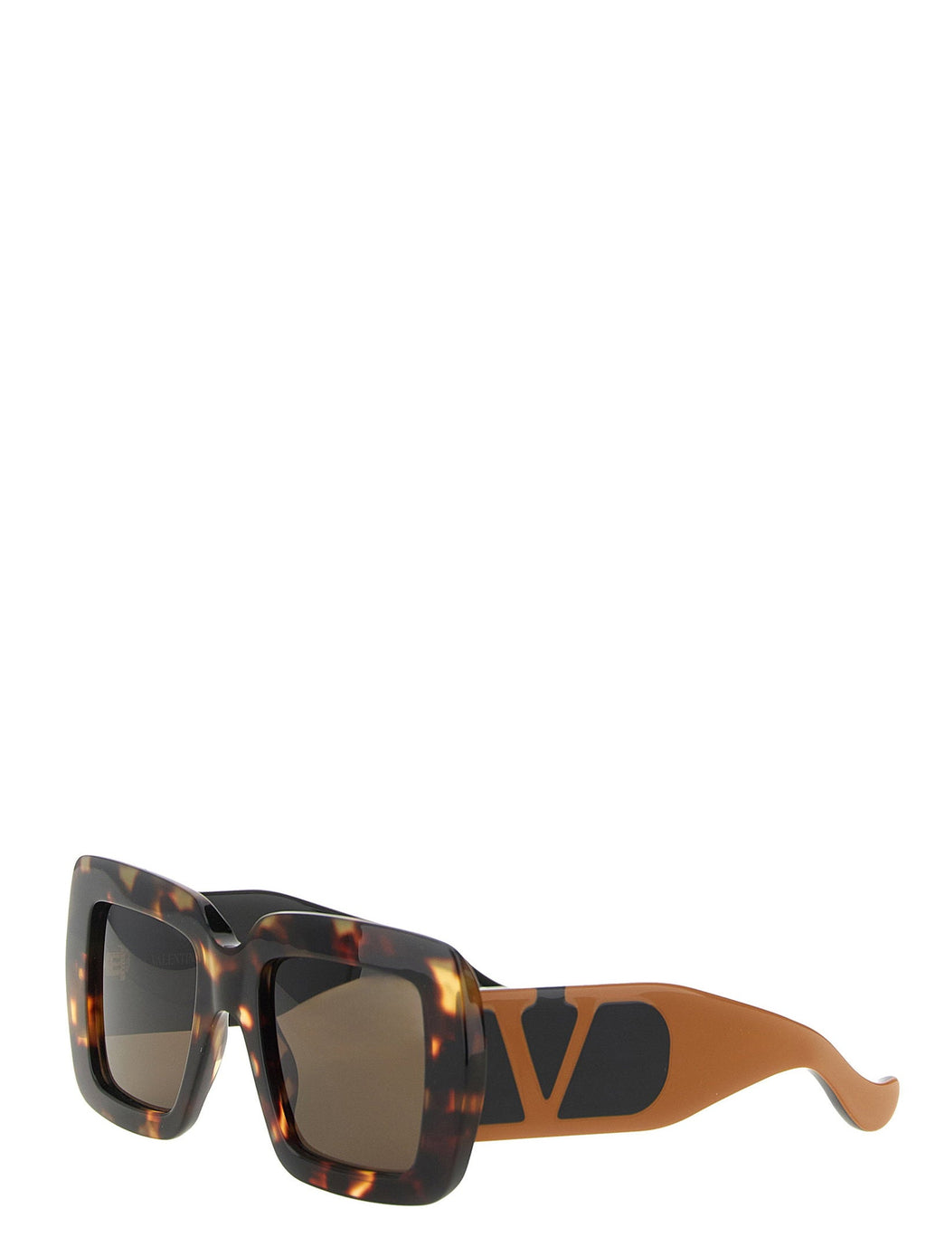 Valentino Garavani Oversized Tortoiseshell Sunglasses — Tortoiseshell
