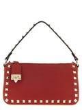 Valentino Garavani Rockstud Shoulder Bag — Red