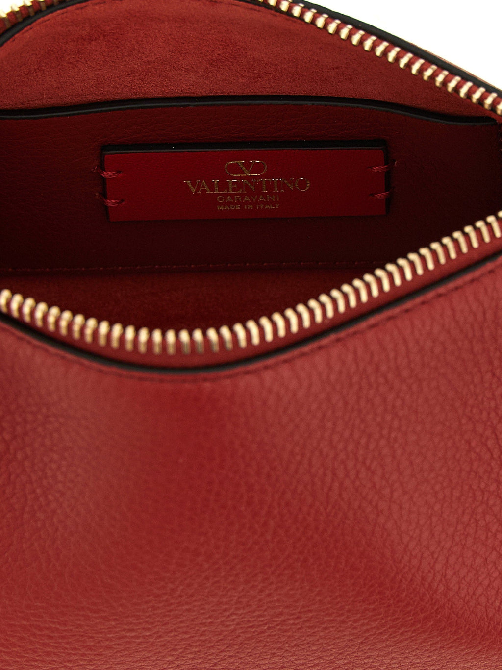 Valentino Garavani Rockstud Shoulder Bag — Red