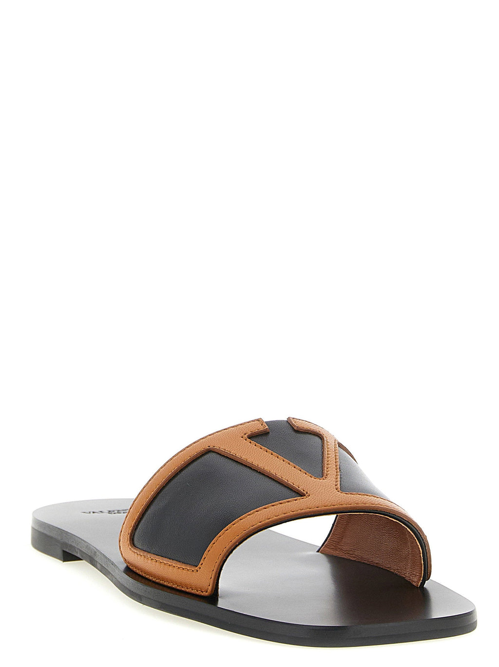 Valentino Garavani Slides — Tan