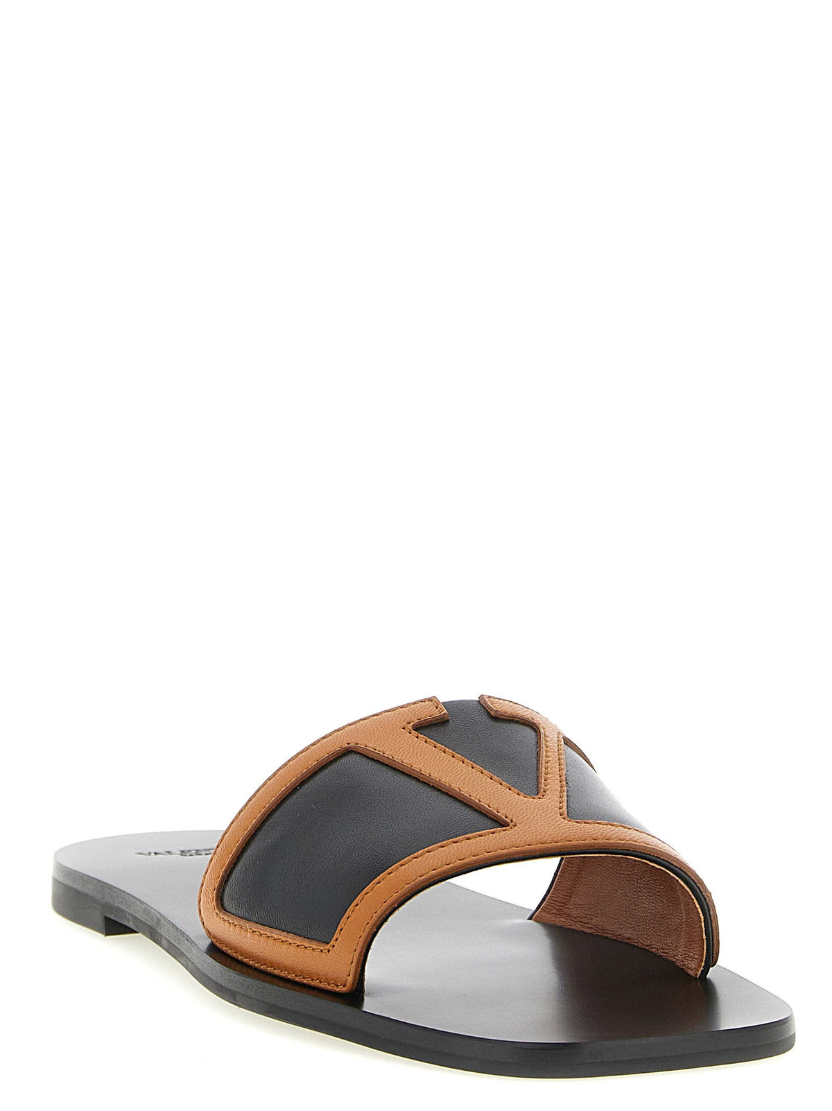 Valentino Garavani Slides — Tan