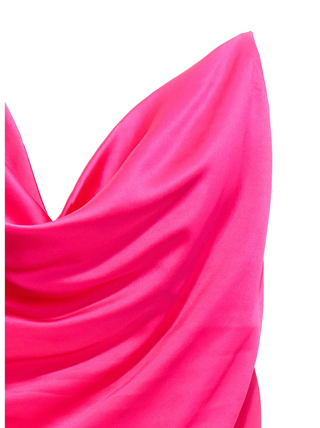 Y/Project Draped Satin Dress — Pink