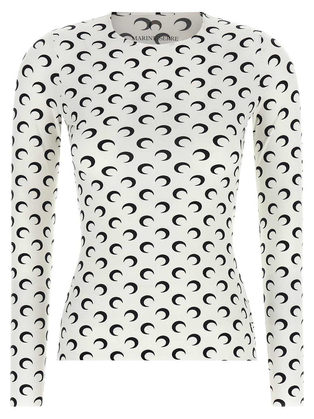 Marine Serre Moon-Printed Jersey T-Shirt — White