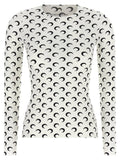 Marine Serre Moon-Printed Jersey T-Shirt — White