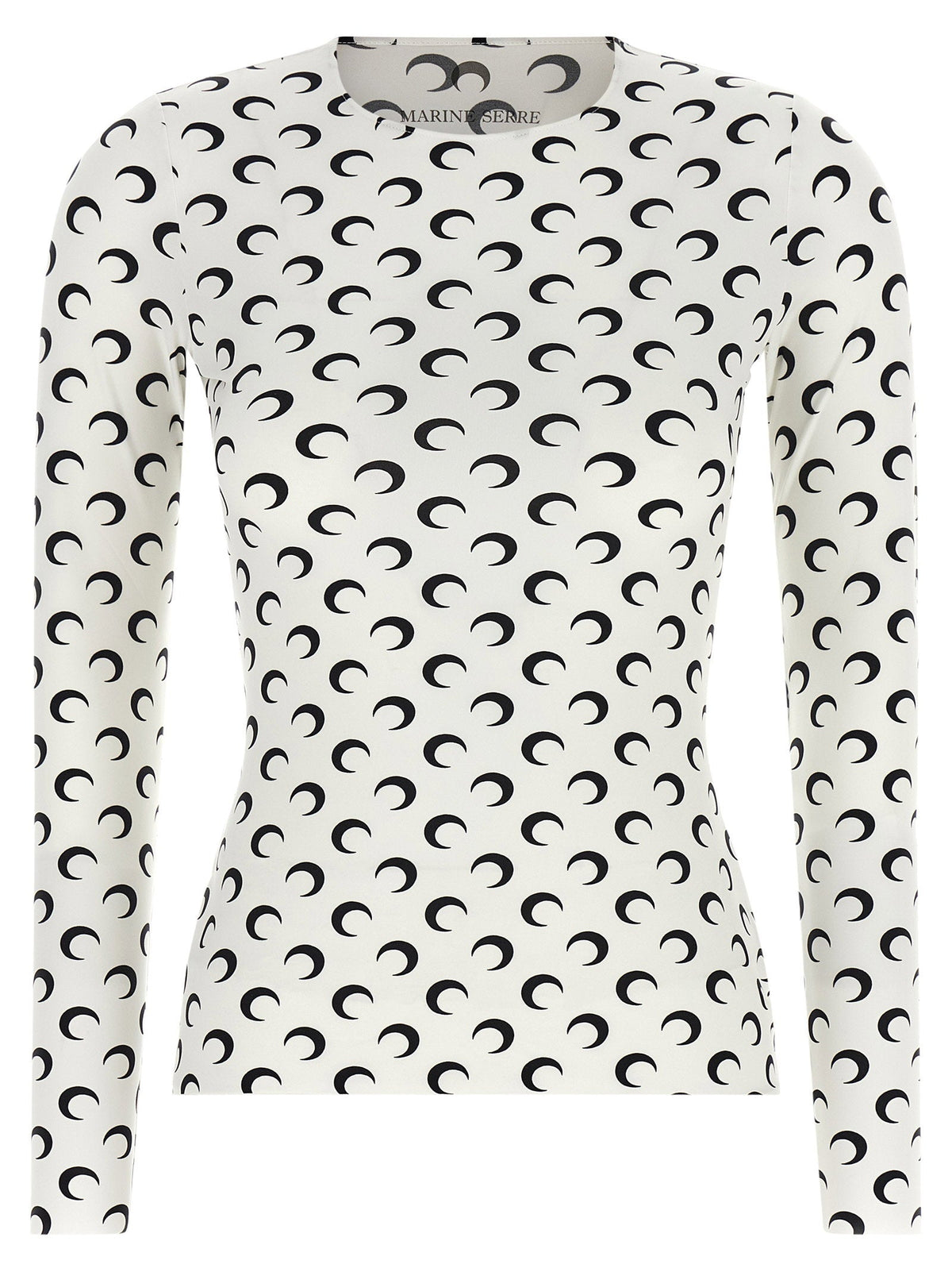 Marine Serre Moon-Printed Jersey T-Shirt — White
