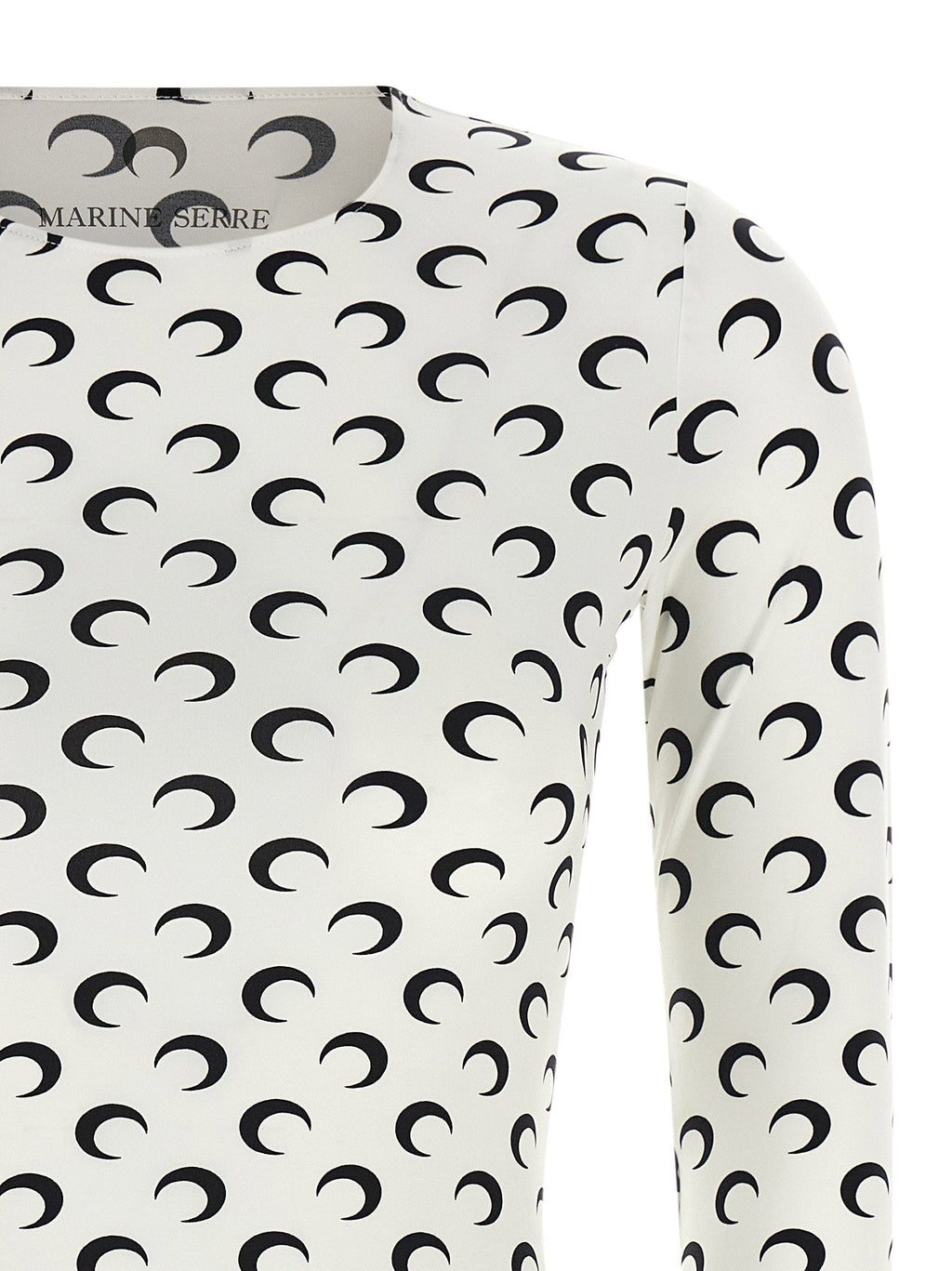 Marine Serre Moon-Printed Jersey T-Shirt — White