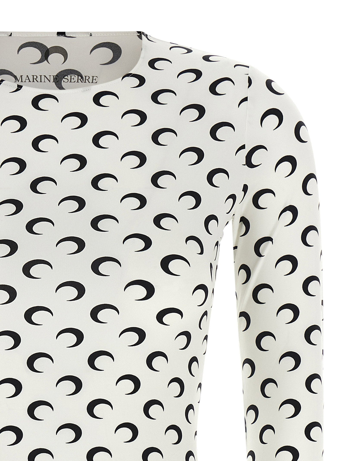 Marine Serre Moon-Printed Jersey T-Shirt — White