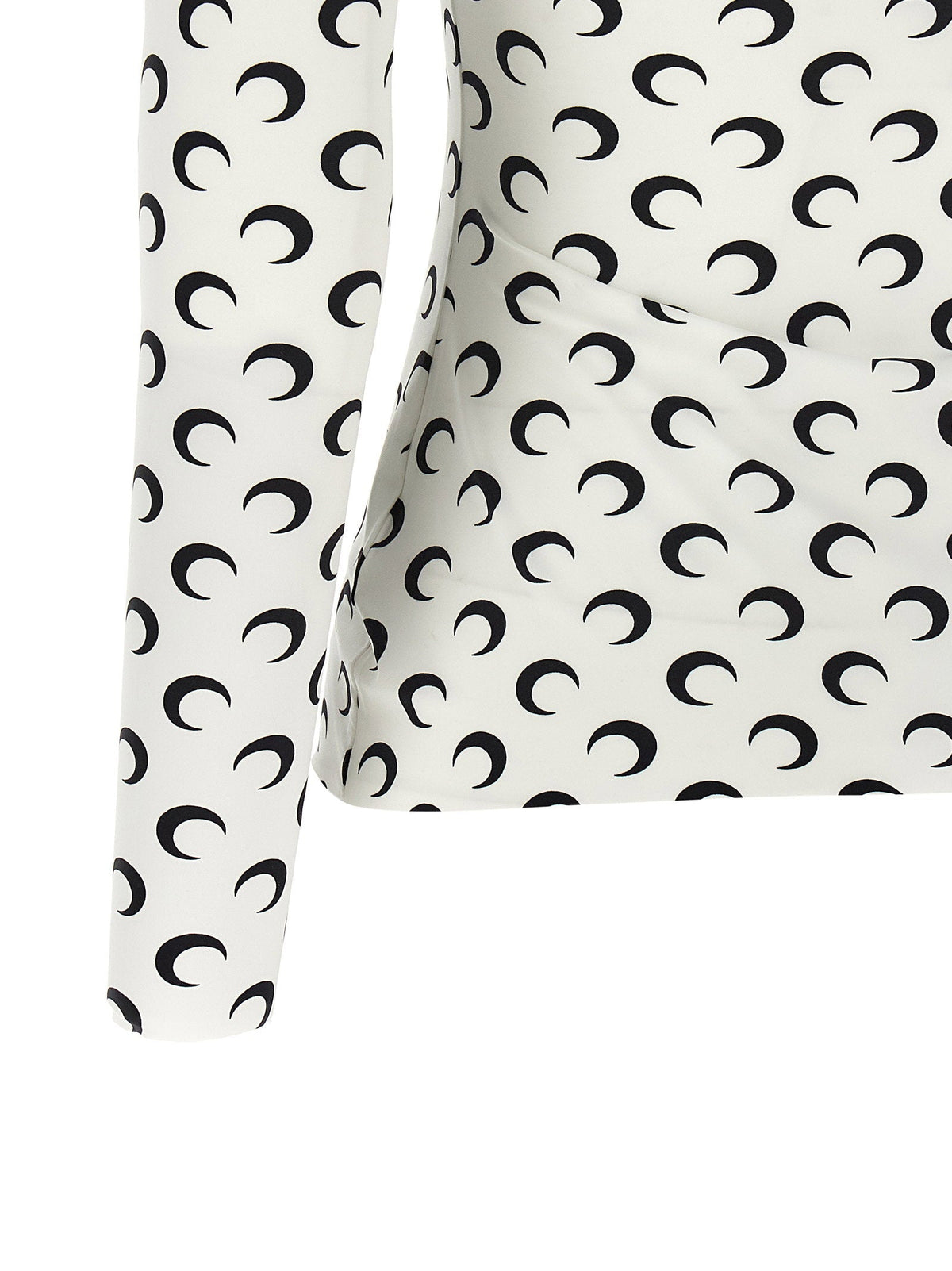 Marine Serre Moon-Printed Jersey T-Shirt — White