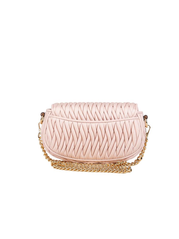 Michael Kors Quilted Cotton Crossbody Bag — Pink
