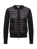 Moncler Merino Wool and Down-Padded Down Cardigan