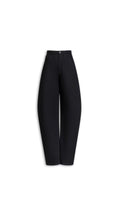 Maison AlaïA Denim Round Jeans — Black