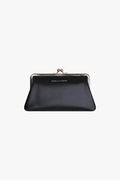 Comme Des GarçOns Wallet Kiss Clasp Medium Wallet — Black