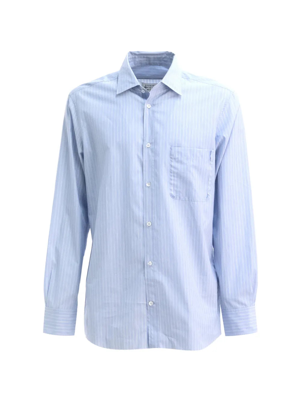Maison Margiela Patched-Pocket Shirt — Blue
