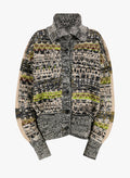Dries Van Noten Knitted Jacquard Cardigan — Multicolor
