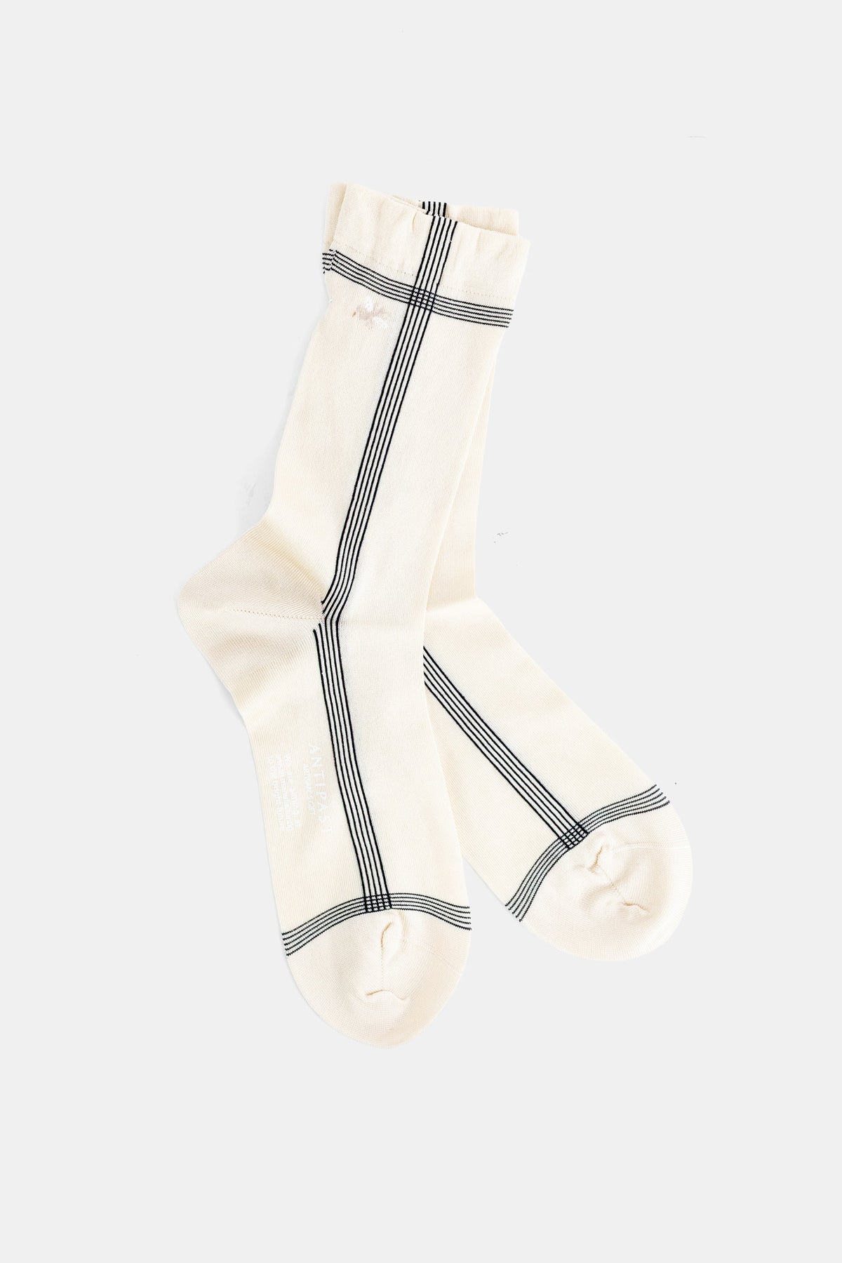 Antipast Striped Socks — Beige