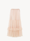 Chloé Tiered Tulle Skirt — Pink