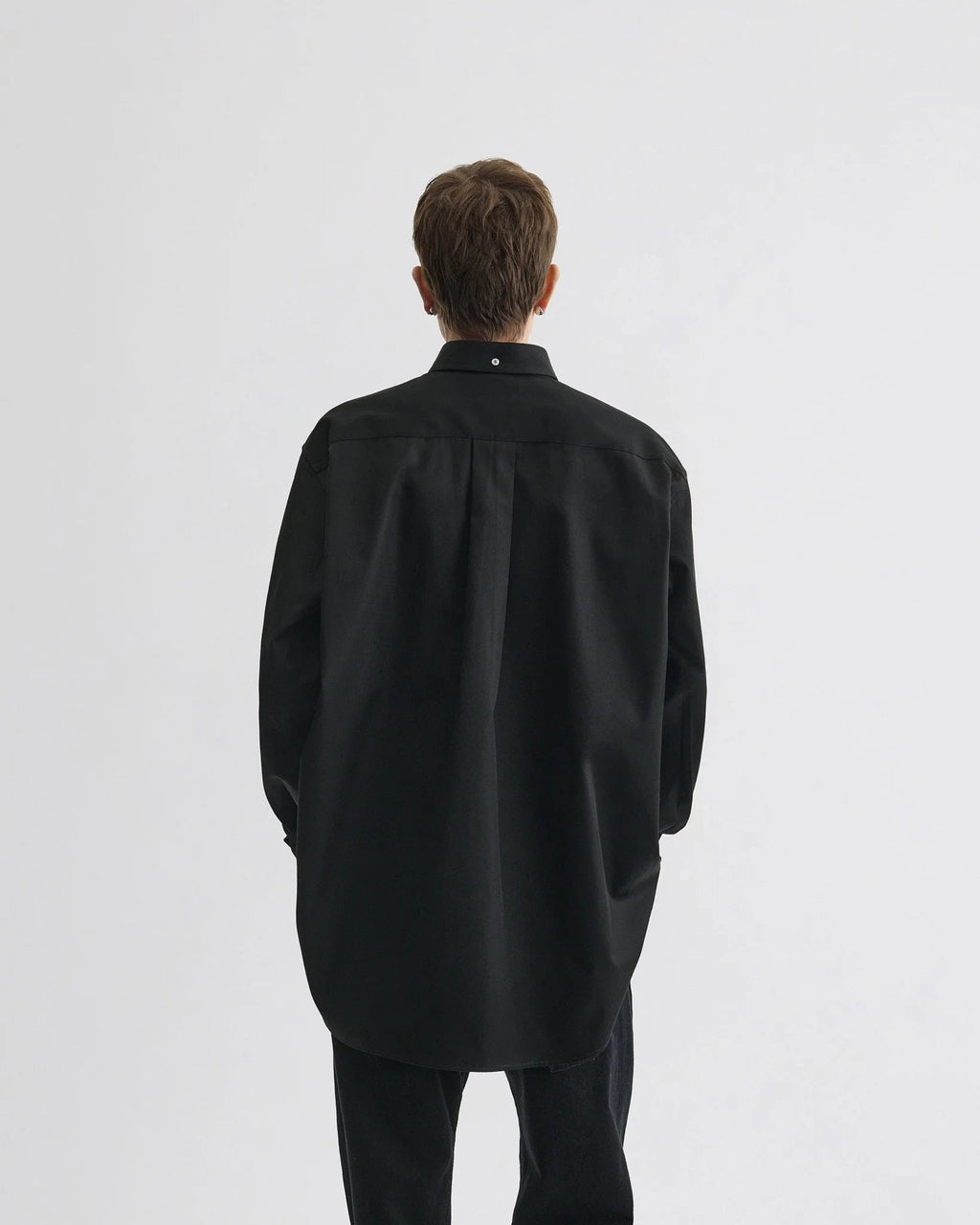 Phoebe Philo Button Collar Shirt — Black