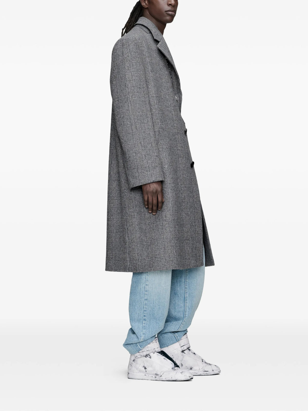 Maison Margiela Foldable Collar Coat — Gray